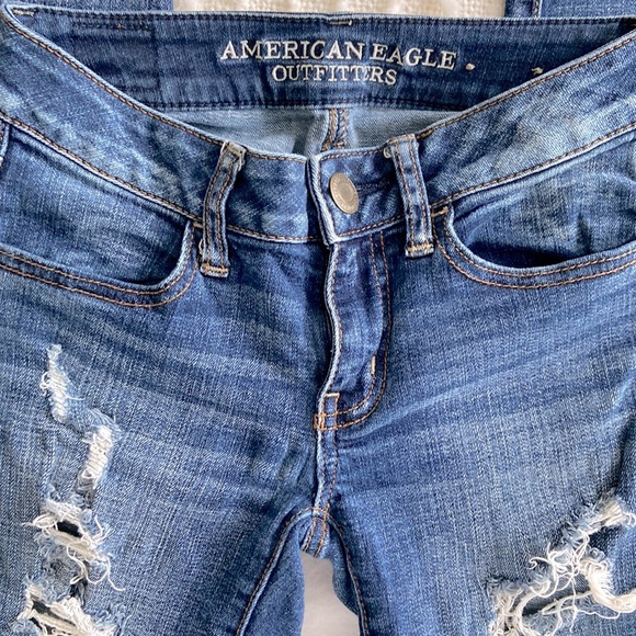 ✨ HOST PICK✨ AE Ne(x)t Level Ripped Low Rise Jegging | Size 00 - Picture 4 of 9